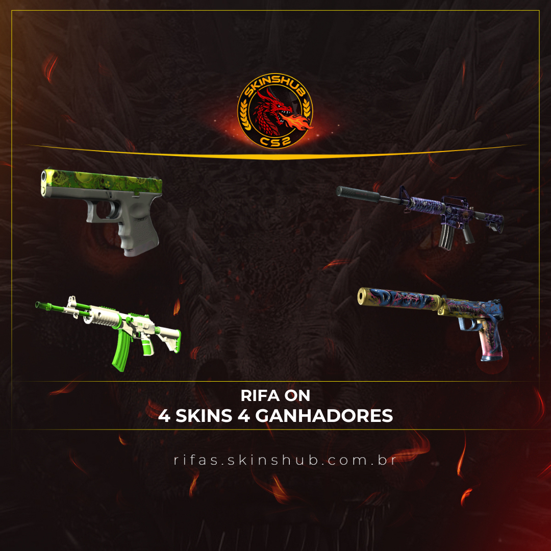 4 SKIN 4 GANHADORES 